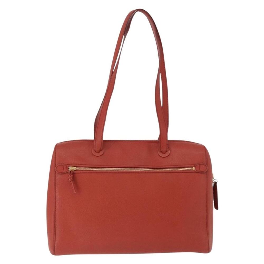 Chanel Leather Classic Flap Tote Orange